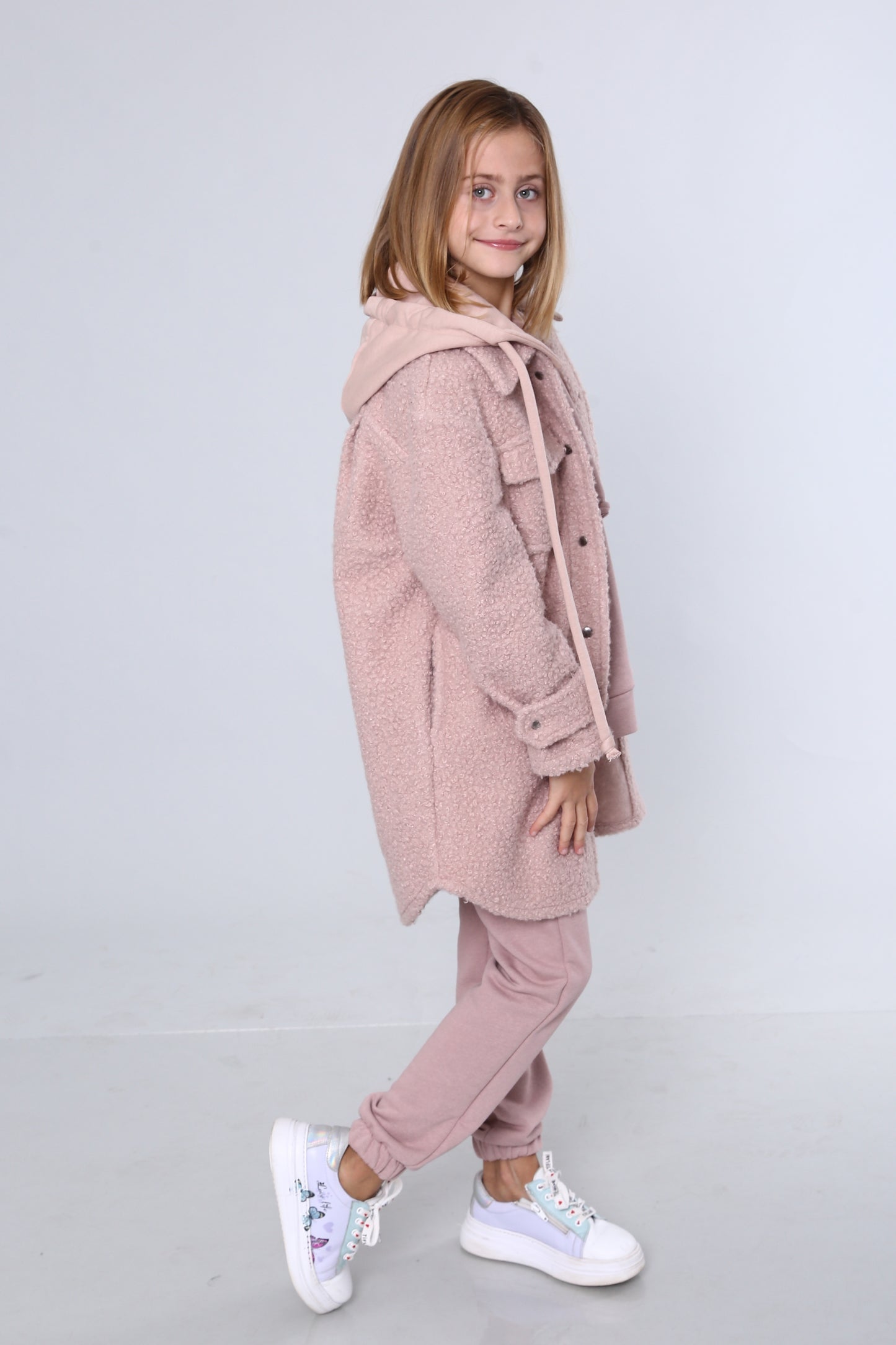 Пальто Teddy с отстёгивающимся капюшоном