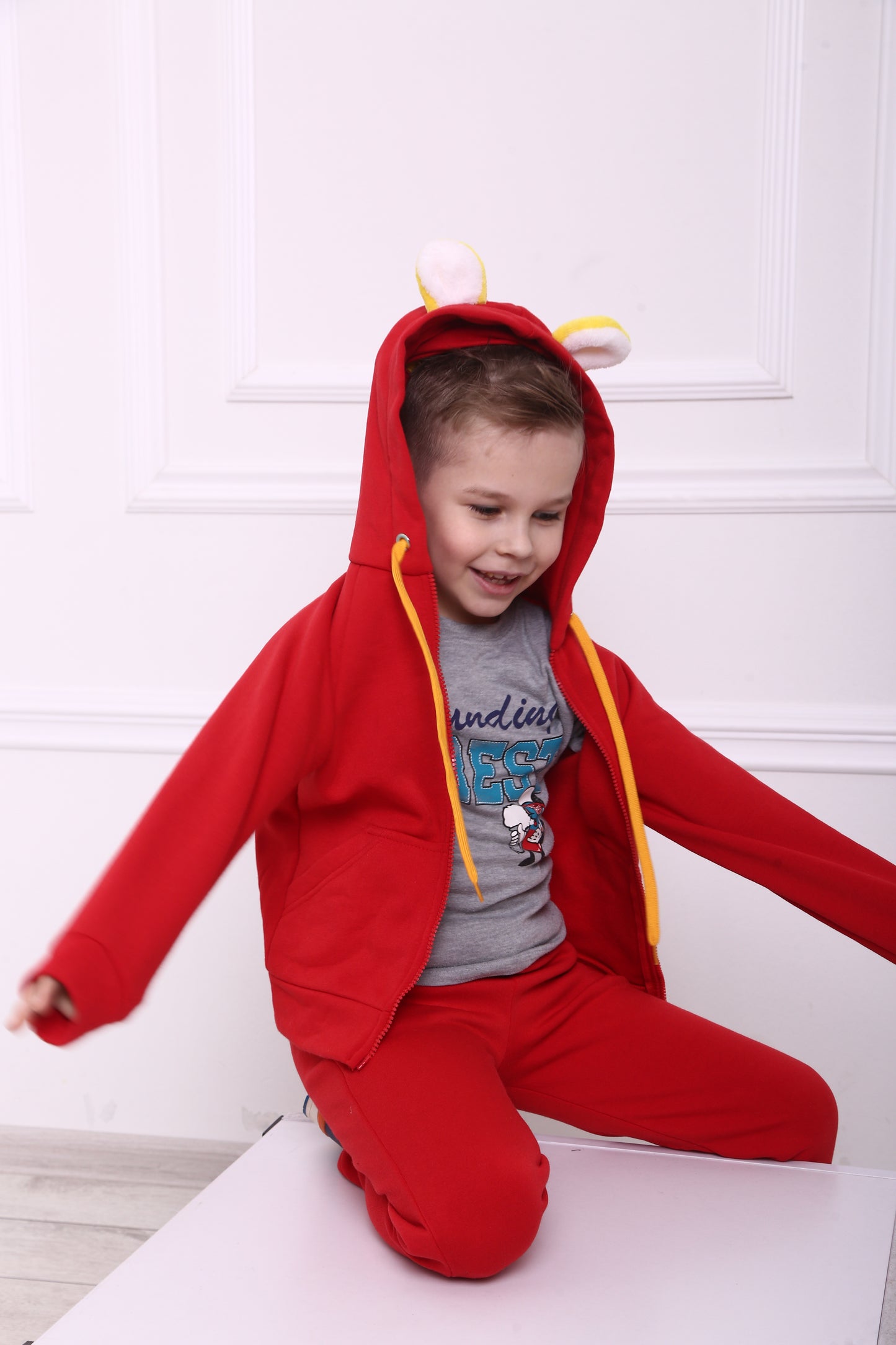 3 in 1 Pullover mit Spielzeug und Reisekissen Löwe