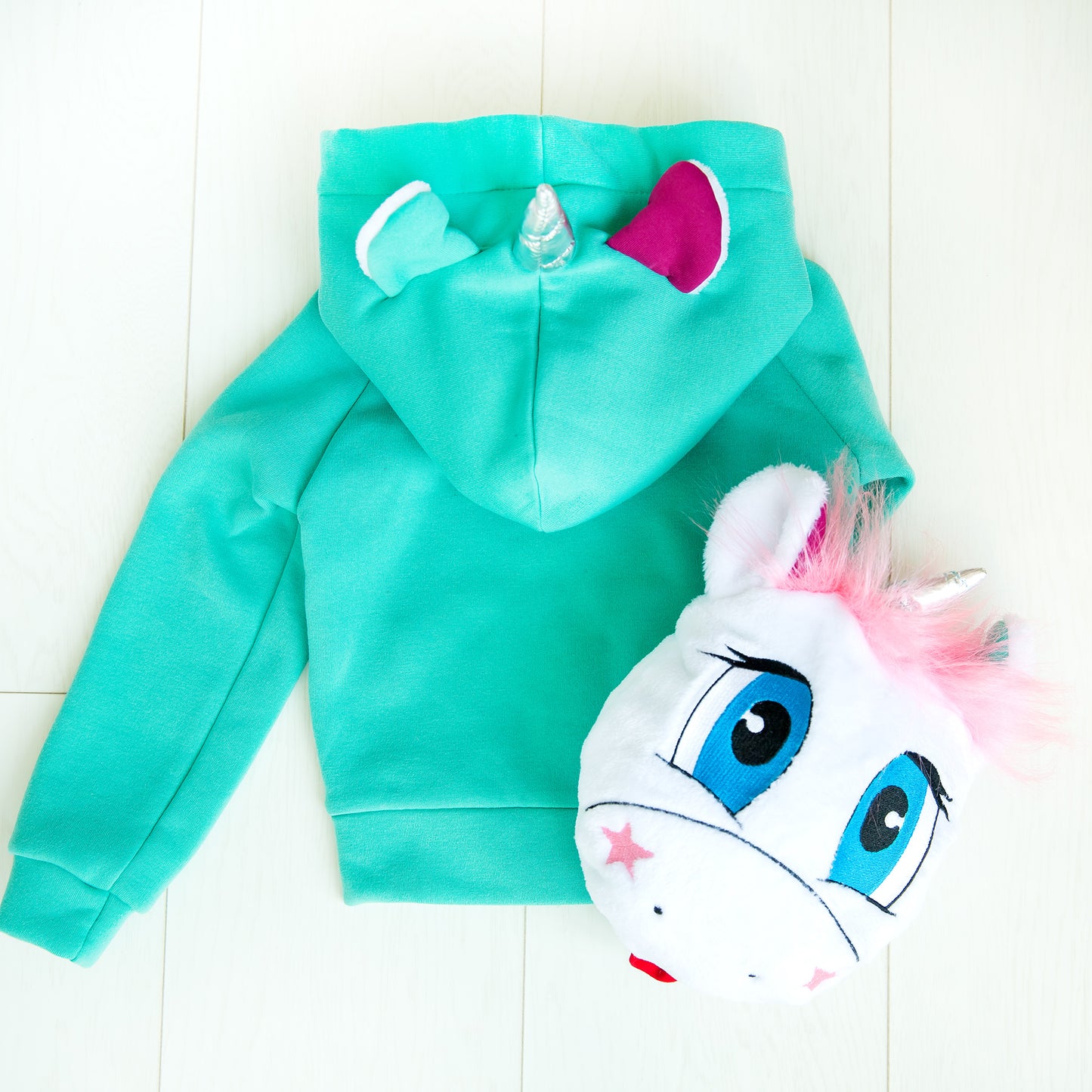 Zabavka Hoodie 3-in-1 – Einhorn Mint (104–128)