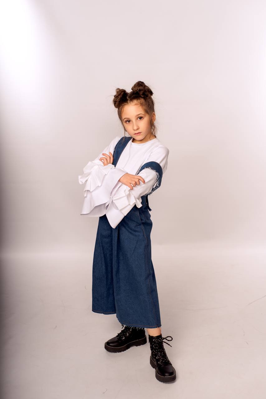 stylische Culotte-Jeans