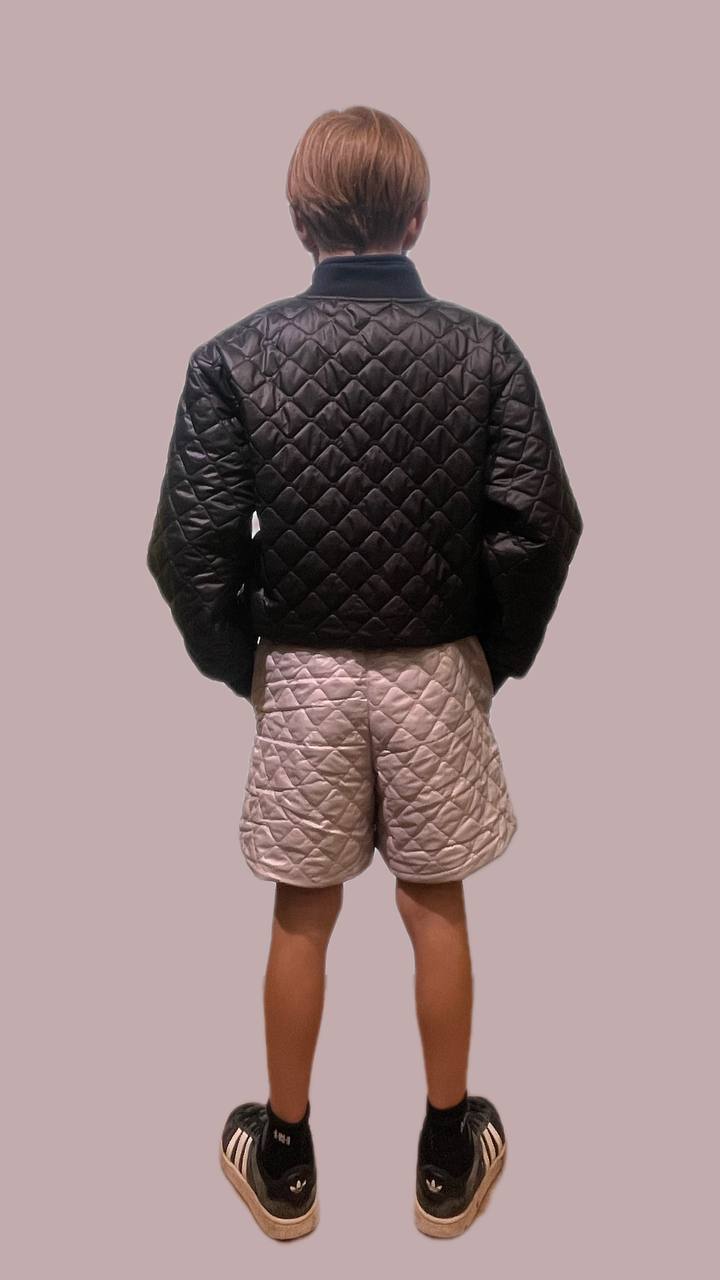 Unisex Steppjacke & Shorts – Leichtes Übergangs-Set – Auch einzeln erhältlich