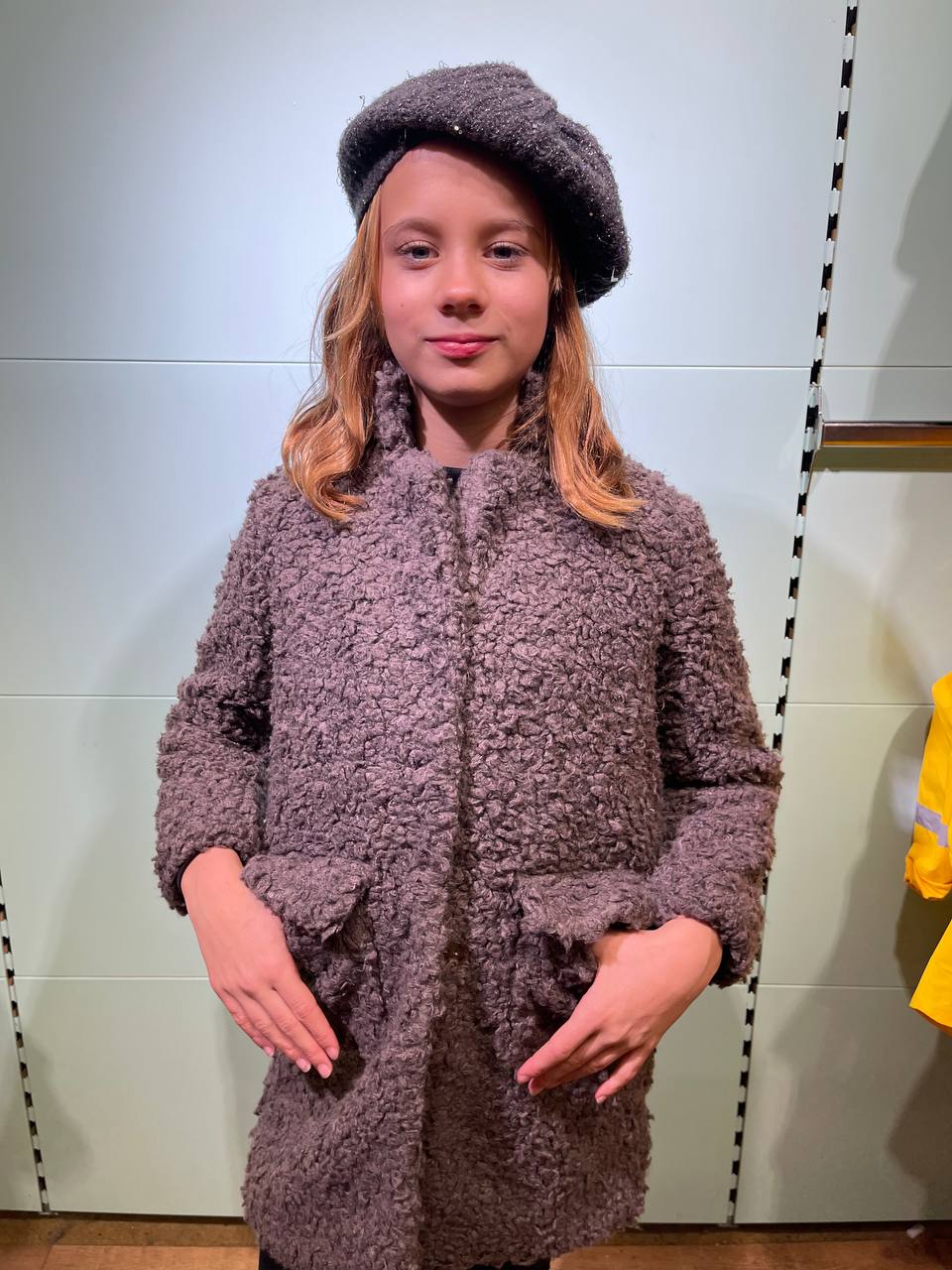 Mädchen Teddy Mantel – Warm & Stylisch – Gr. 104–128 Dunkelgrün