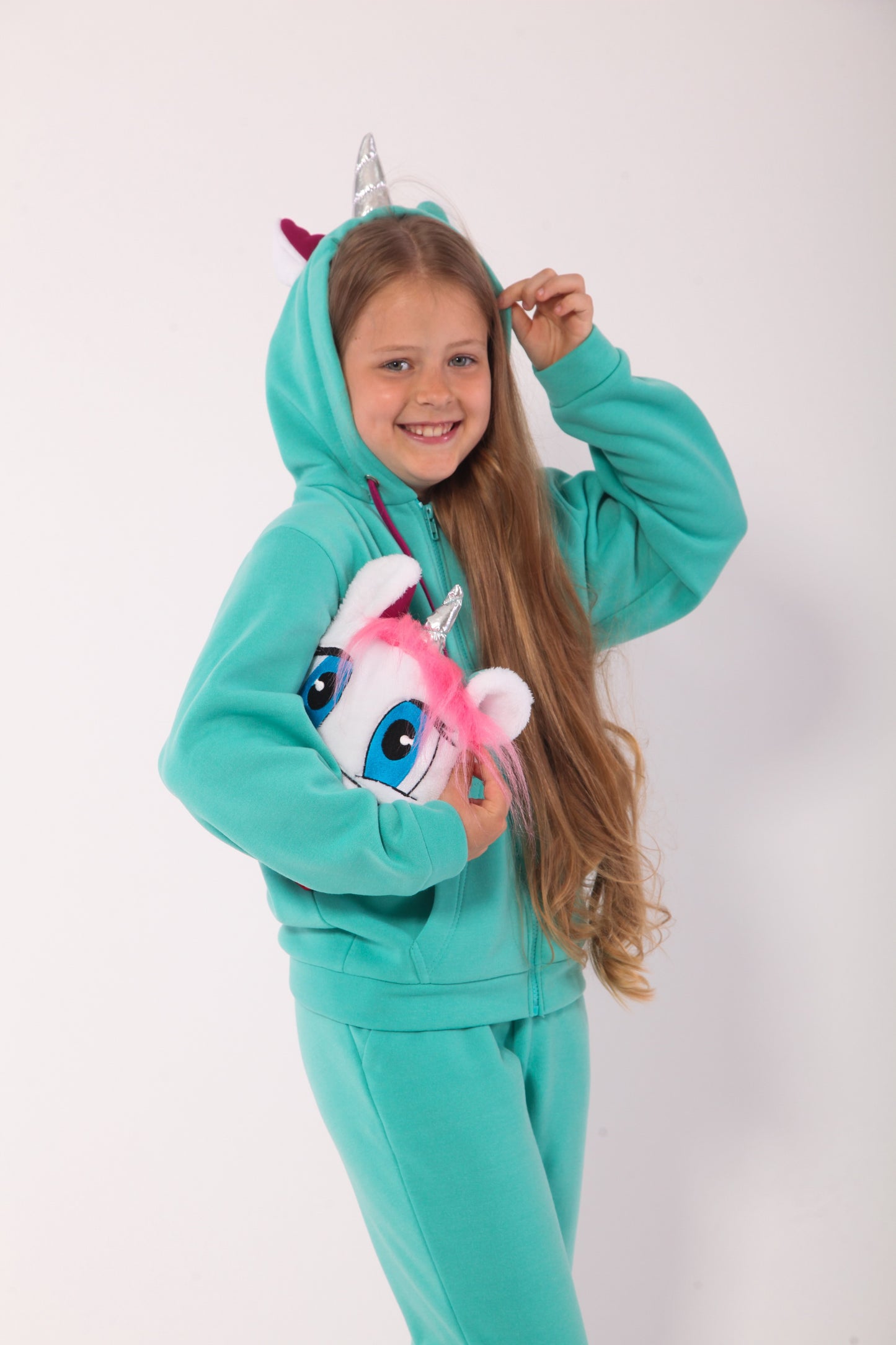 Zabavka Hoodie 3-in-1 – Einhorn Mint (104–128)