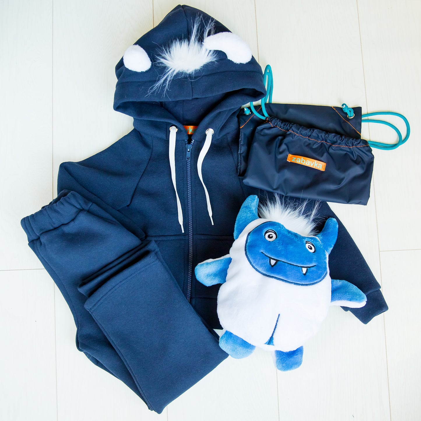 Zabavka Hoodie 3-in-1 – Yeti Blau (104–128)