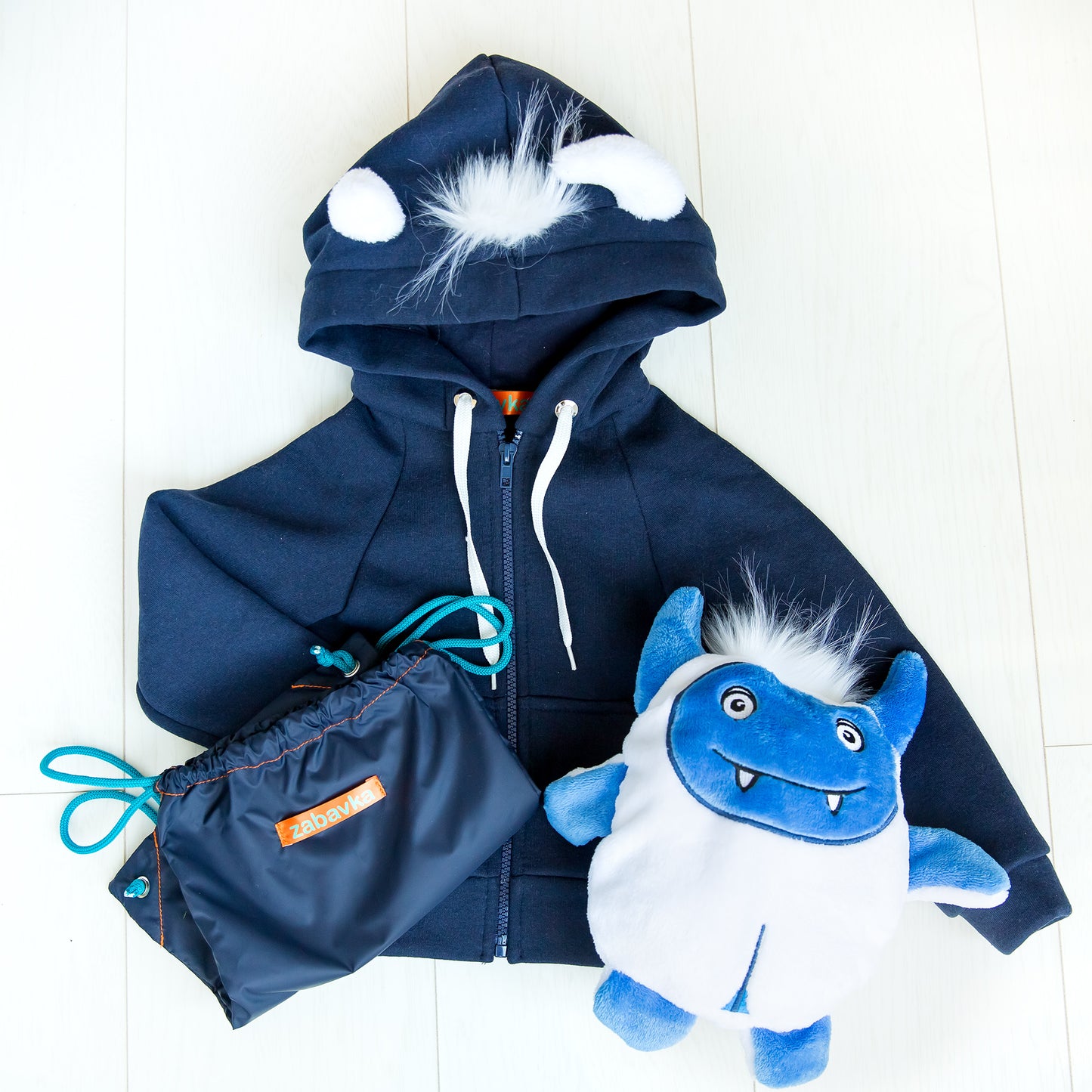 Zabavka Hoodie 3-in-1 – Yeti Blau (104–128)