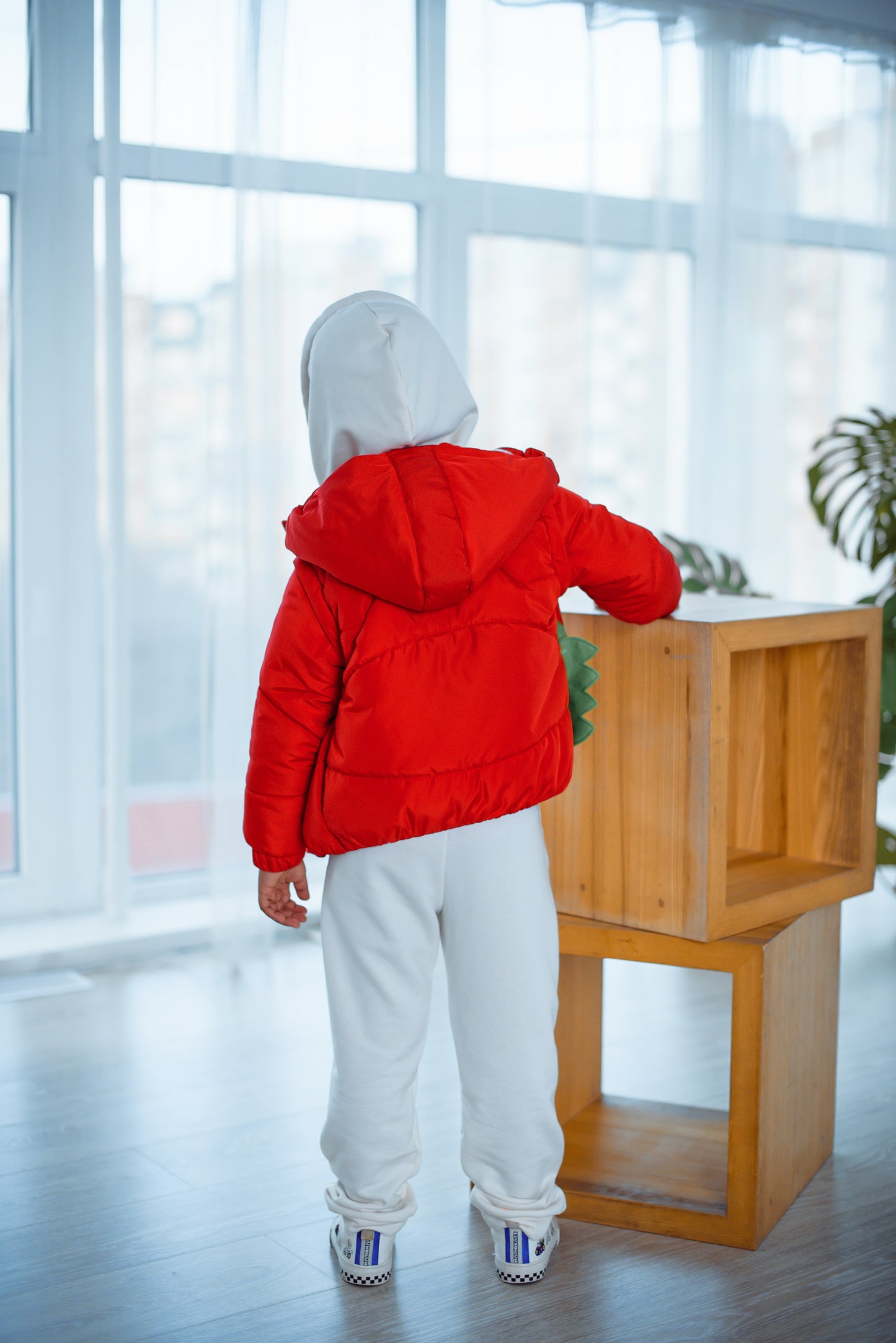 Transformer Jacke ⇄ Weste – Drache Rot | Zabavka