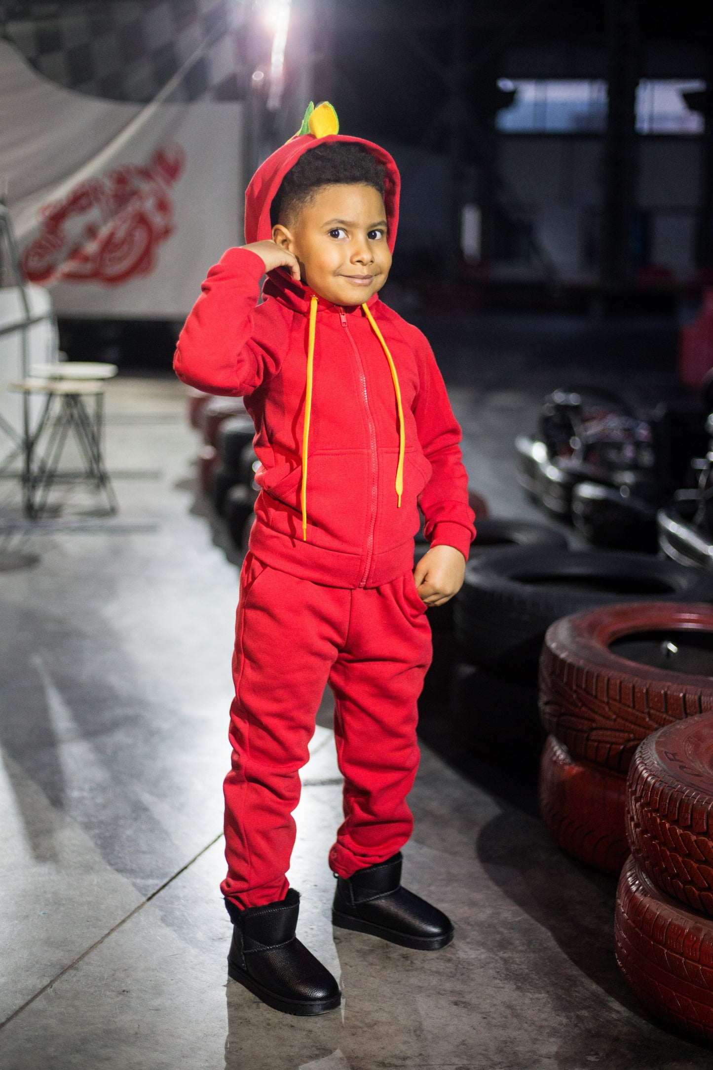 Zabavka Hoodie 3-in-1 – Drache Rot (104–128)