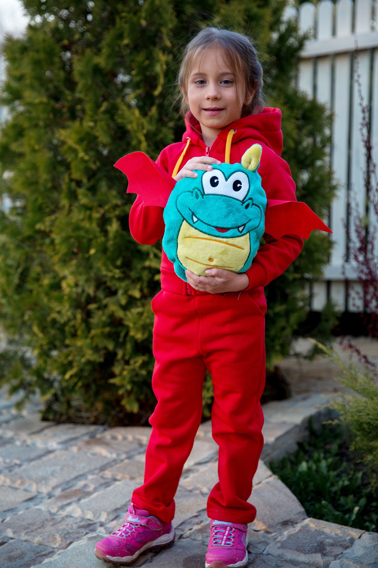 Zabavka Hoodie 3-in-1 – Drache Rot (104–128)