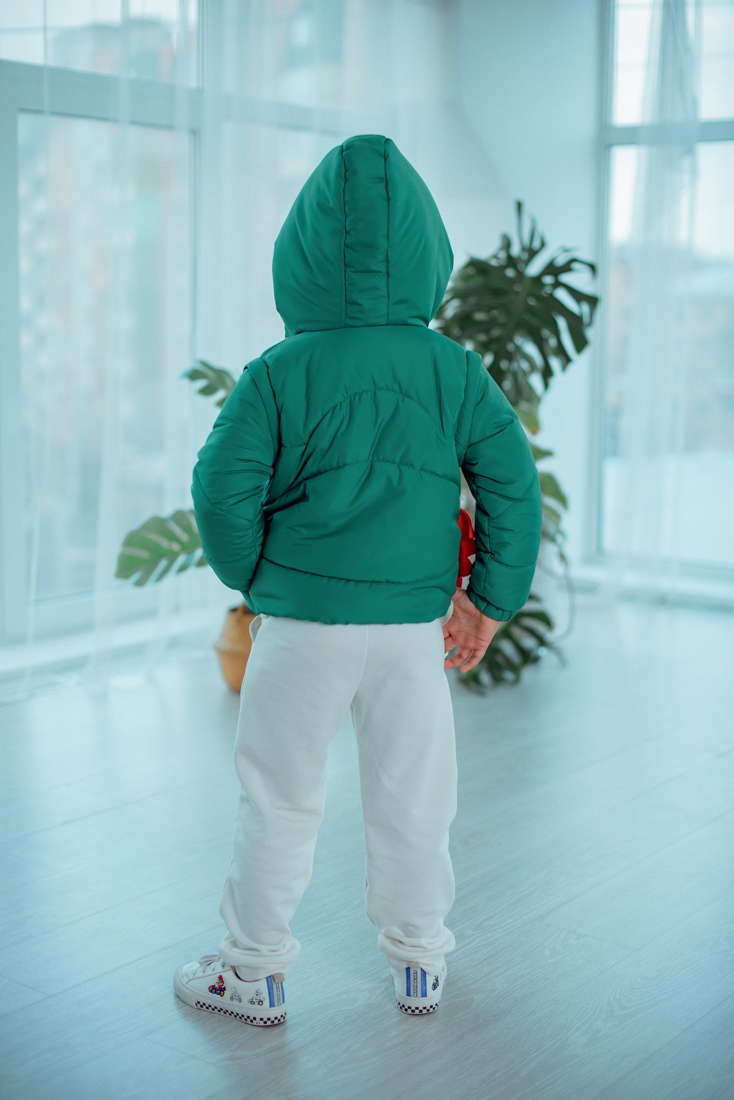 Transformer Jacke ⇄ Weste – Drache Grün | Zabavka