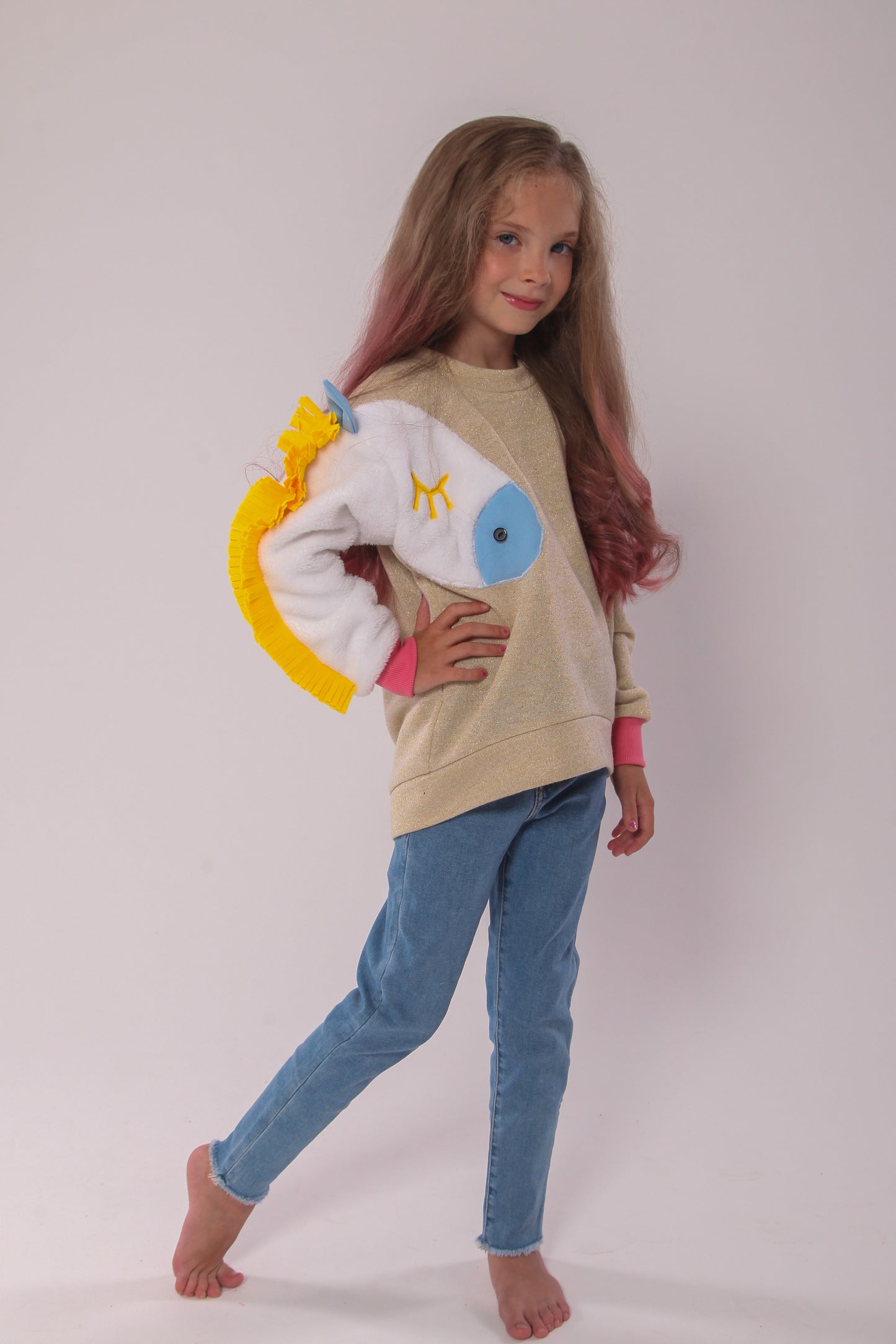 Sweatshirt „Pferdchen“ – Baumwolle