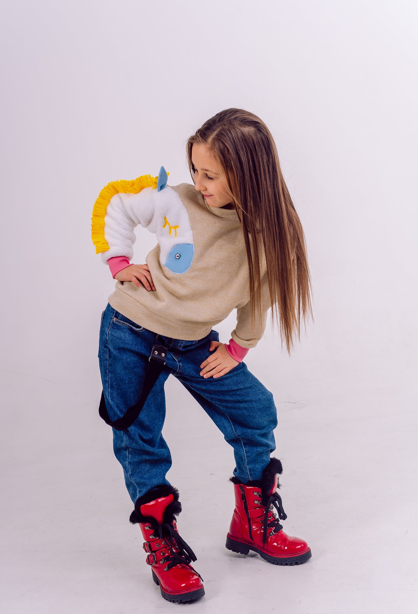 Sweatshirt „Pferdchen“ – Baumwolle