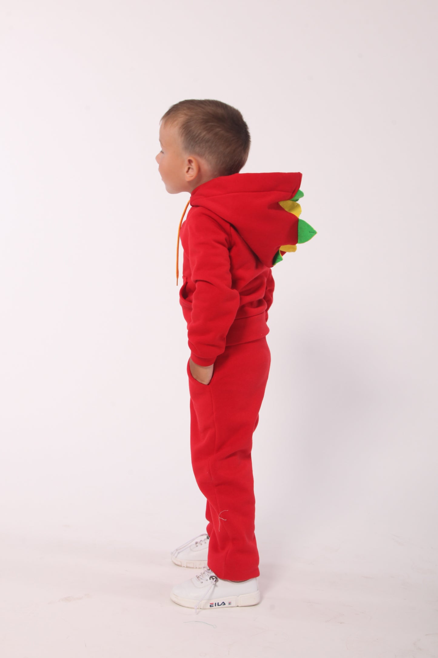 Zabavka Hoodie 3-in-1 – Drache Rot (104–128)