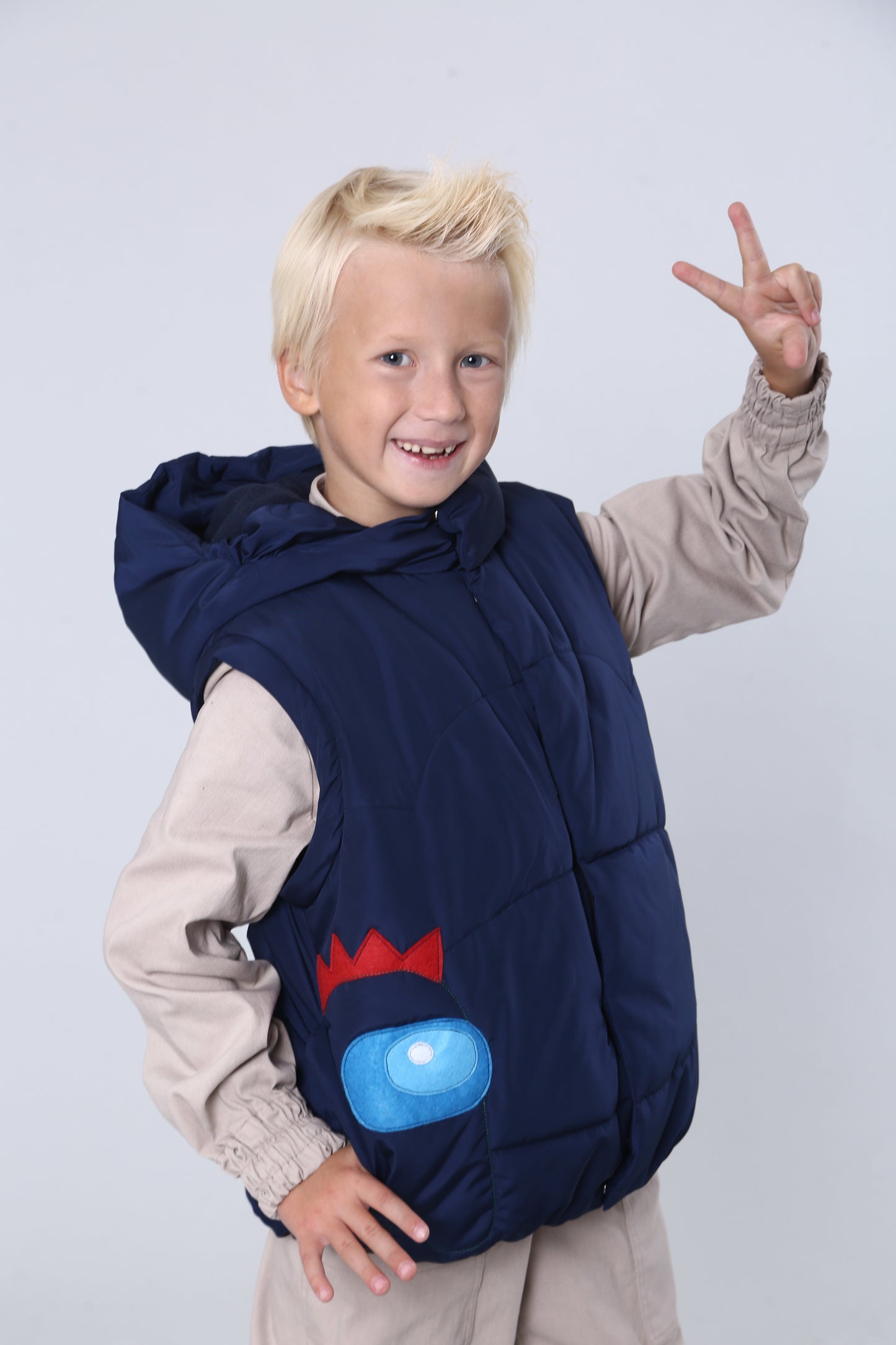 Transformer Jacke ⇄ Weste – Drache Blau | Zabavka