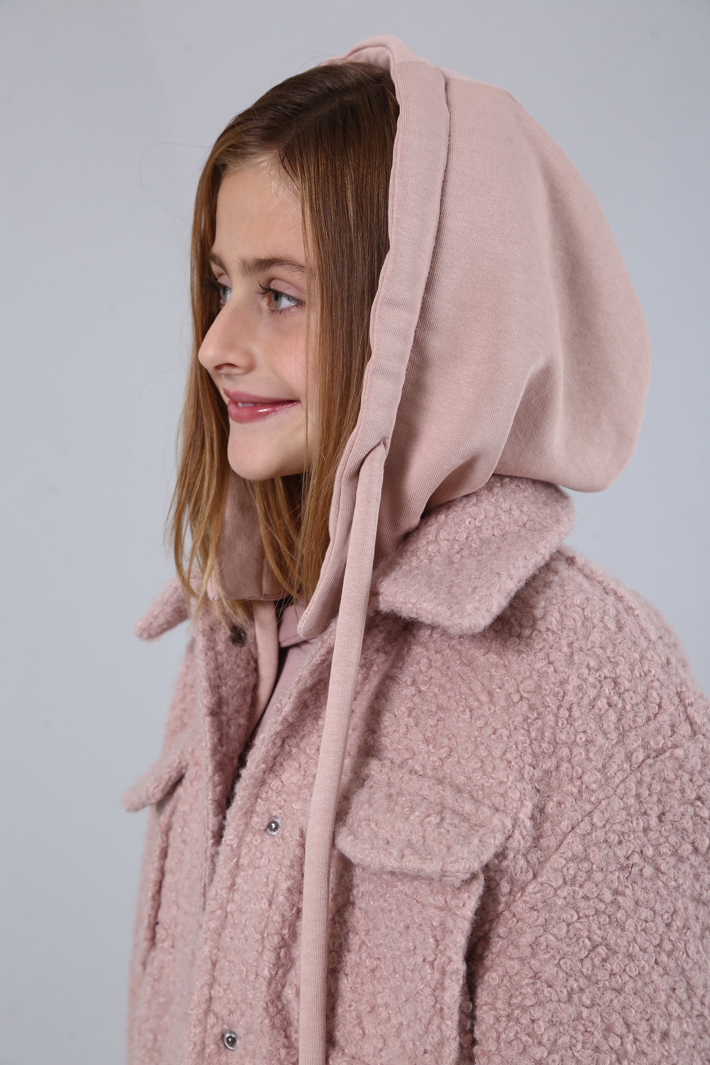 Пальто Teddy с отстёгивающимся капюшоном