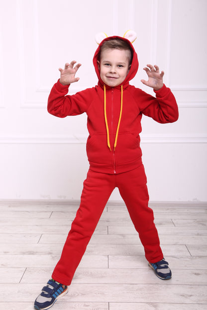 3 in 1 Pullover mit Spielzeug und Reisekissen Löwe