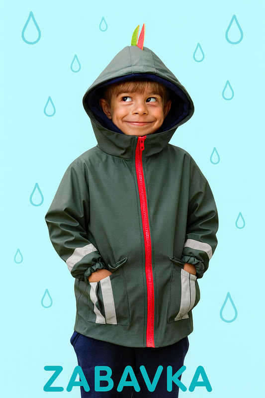 Regenjacke Kinder Drache – Größe 92-134