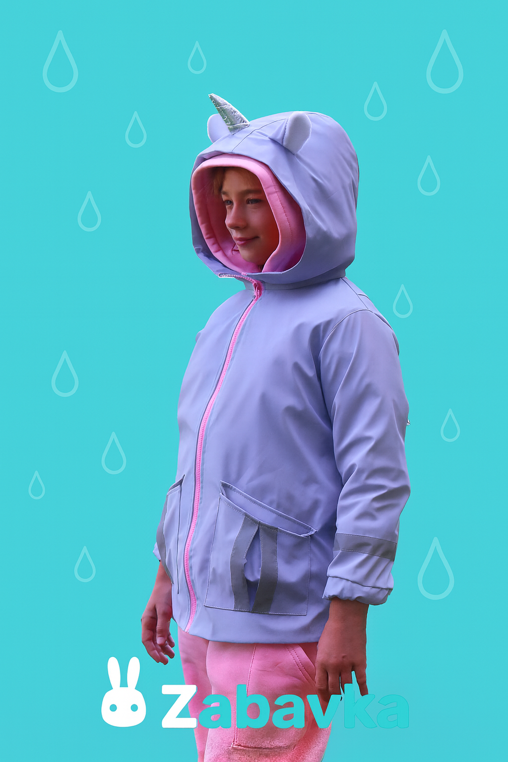 Regenjacke Kinder Einhorn – Größe 92-134