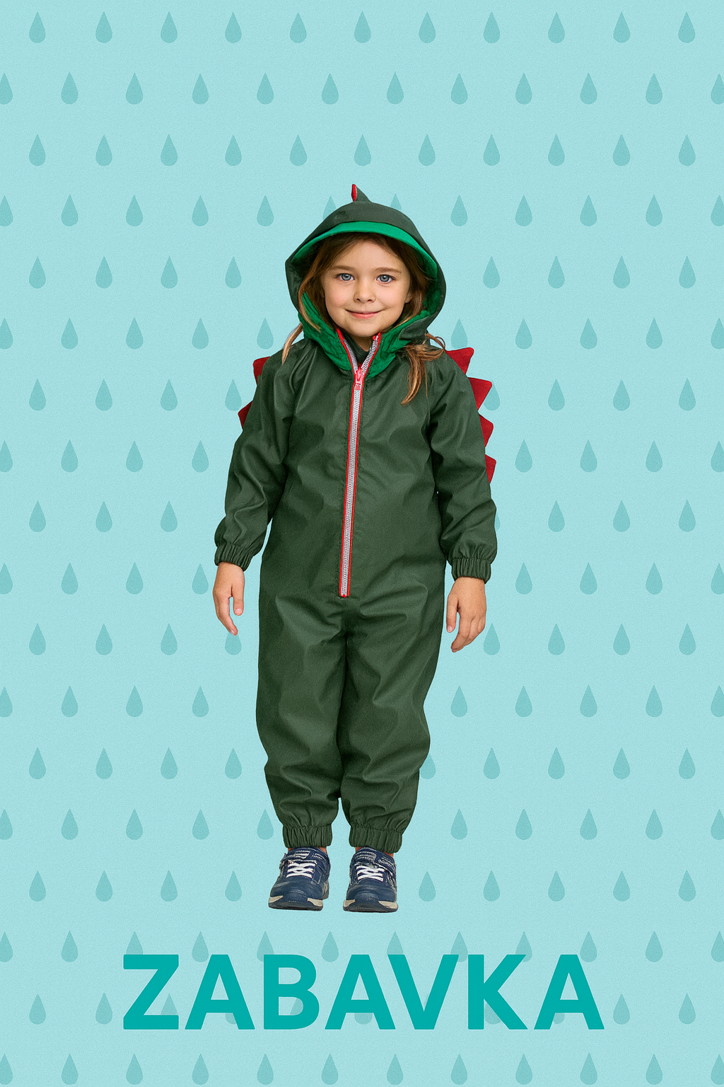 Regenoverall Kinder Drache – Größe 92-122