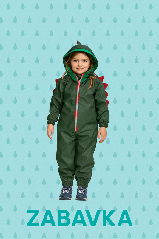 Regenoverall Kinder Drache – Größe 92-122