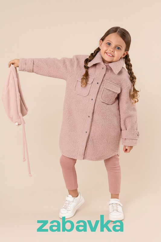 Пальто Teddy с отстёгивающимся капюшоном