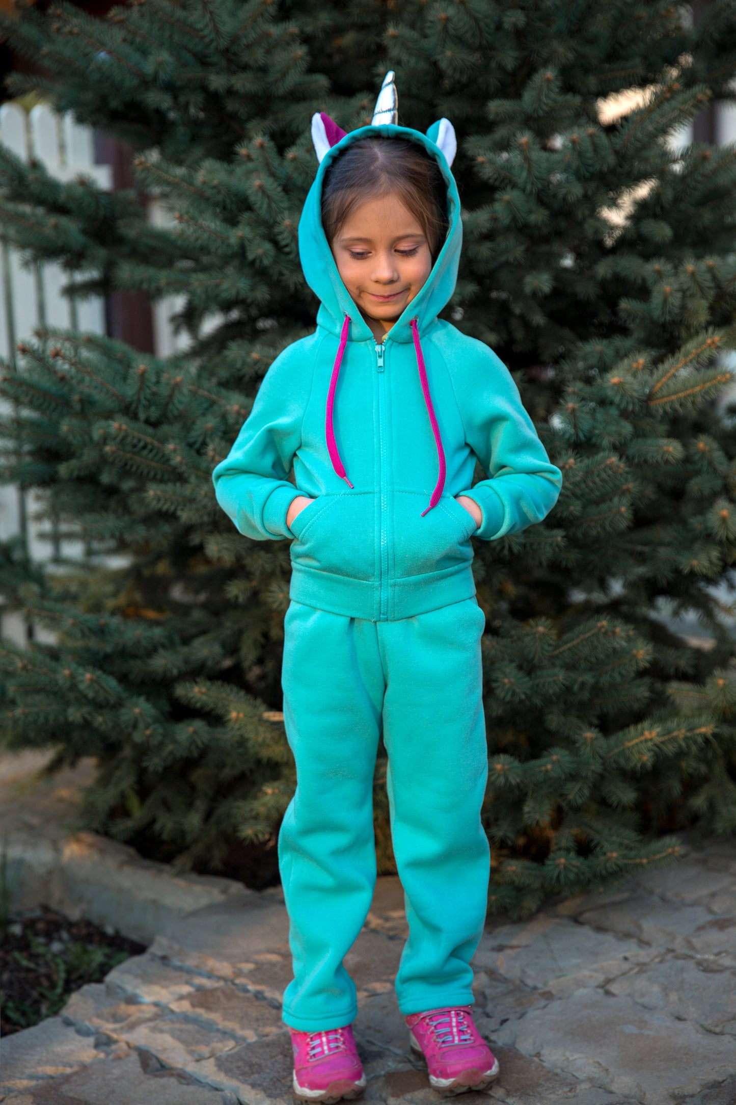 Zabavka Hoodie 3-in-1 – Einhorn Mint (104–128)