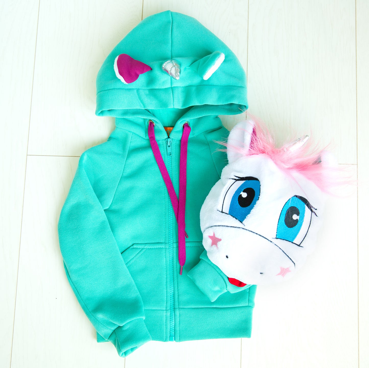 Zabavka Hoodie 3-in-1 – Einhorn Mint (104–128)