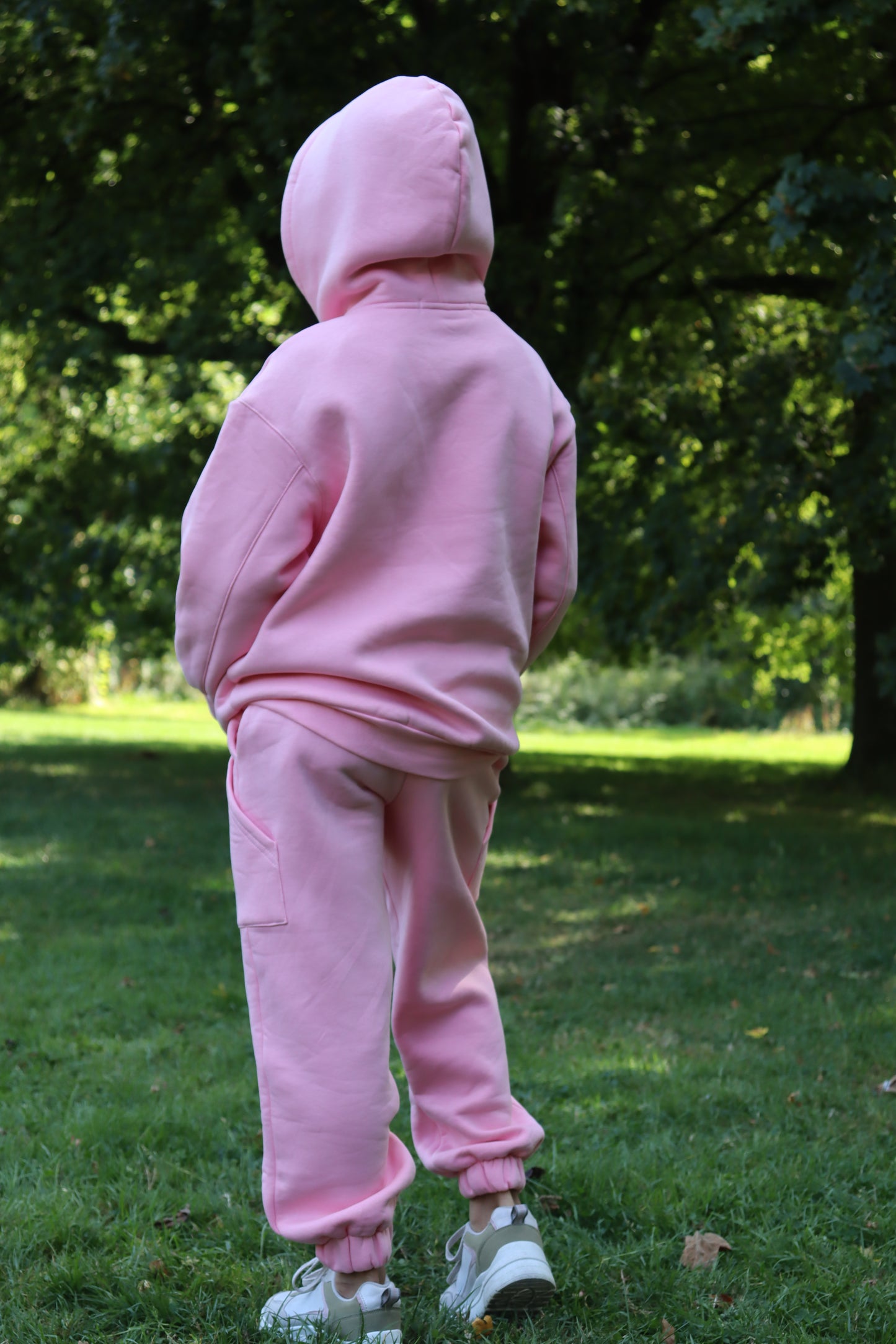 Kinder-Set Hoodie Oversize Rosa – Größe 110,122,134