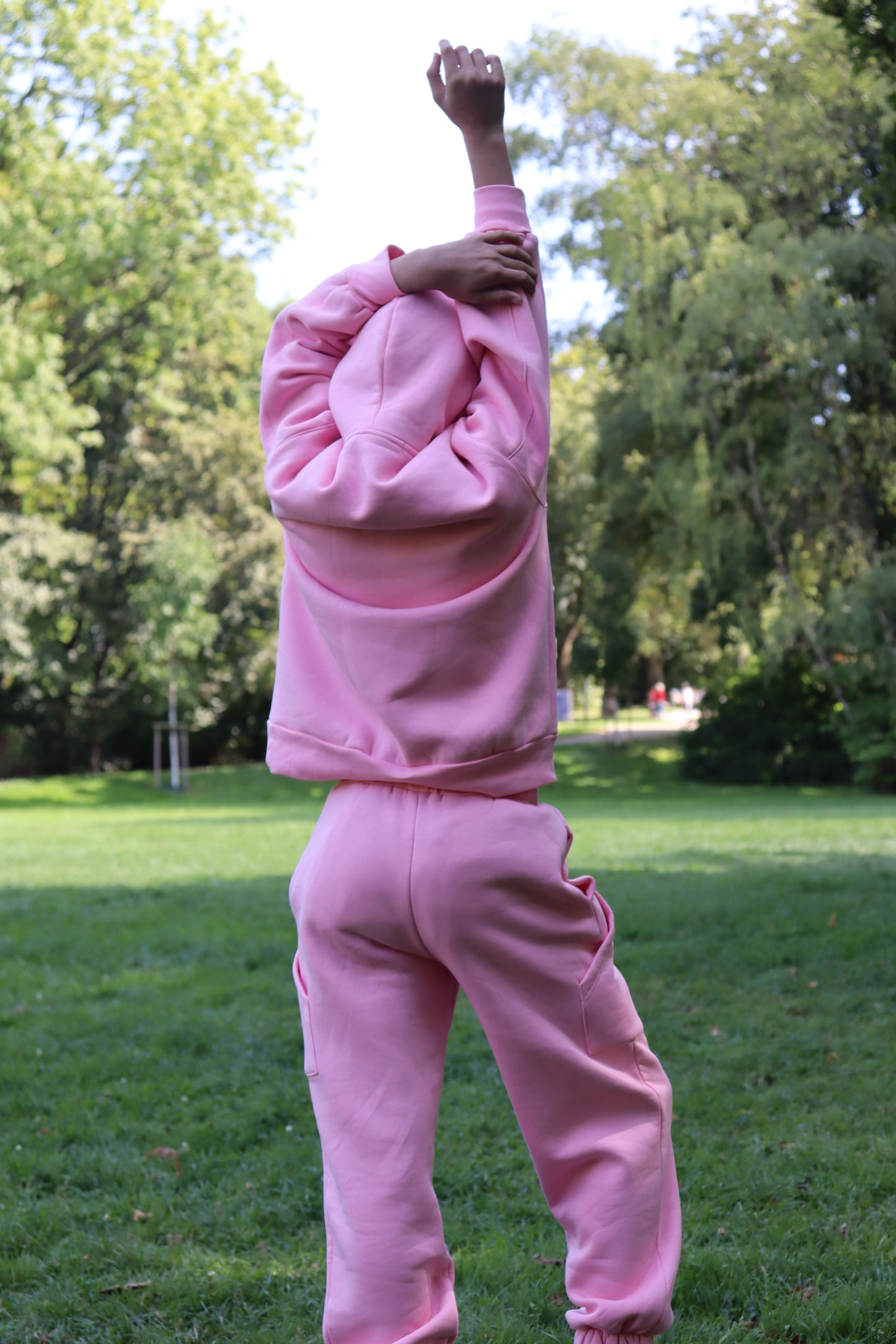 Kinder-Set Hoodie Oversize Rosa – Größe 110,122,134
