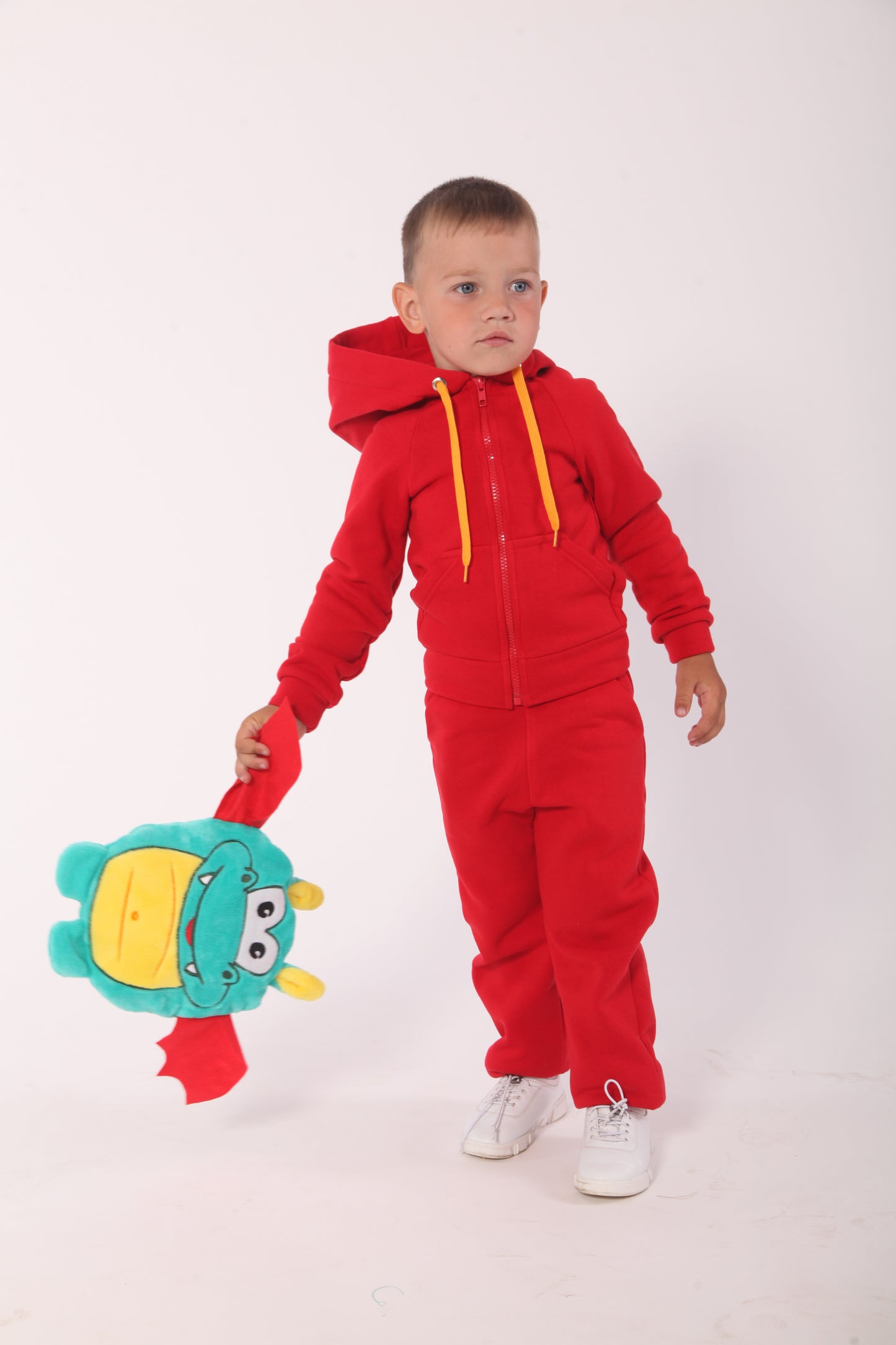 Zabavka Hoodie 3-in-1 – Drache Rot (104–128)