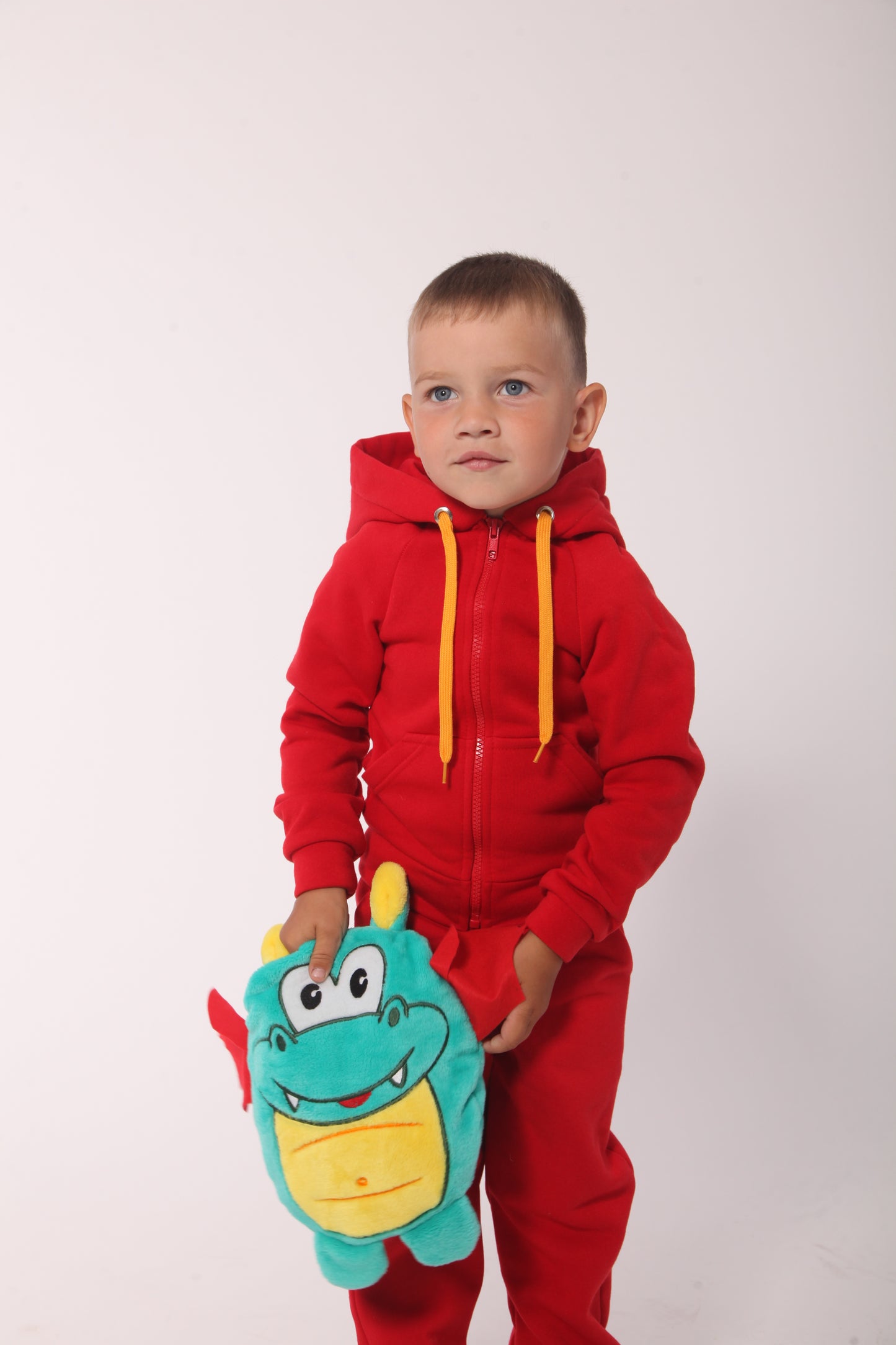 Zabavka Hoodie 3-in-1 – Drache Rot (104–128)