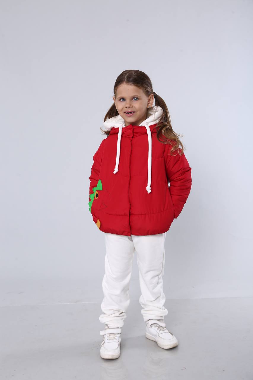 Transformer Jacke ⇄ Weste – Drache Rot | Zabavka