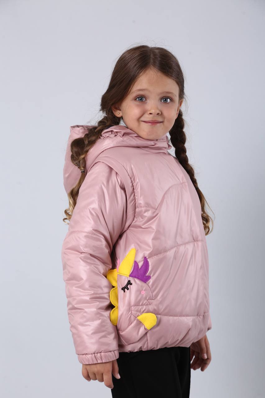 Transformer Jacke ⇄ Weste – Einhorn Pudra | Zabavka