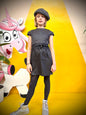 stilvolles und elegantes Kleid für Mädchen schwarz