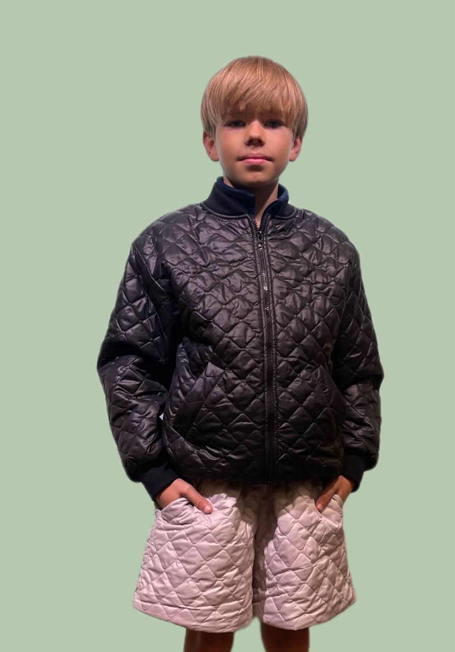 Unisex Steppjacke & Shorts – Leichtes Übergangs-Set – Auch einzeln erhältlich