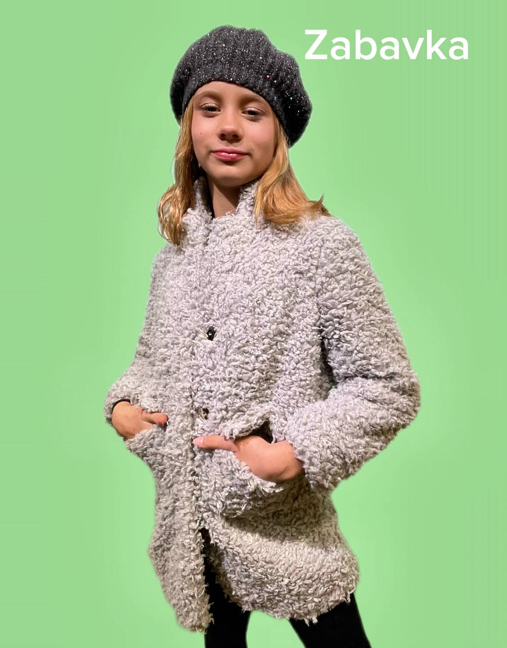 Mädchen Teddy Mantel – Warm & Stylisch – Gr. 104–128