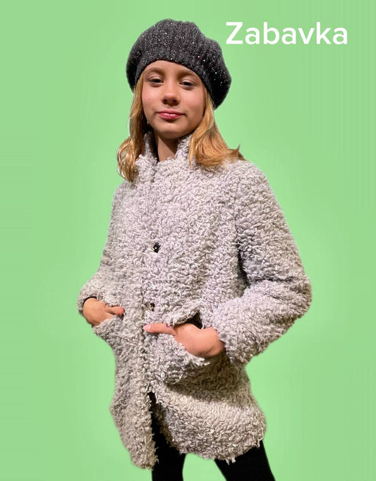 Mädchen Teddy Mantel – Warm & Stylisch – Gr. 104–128