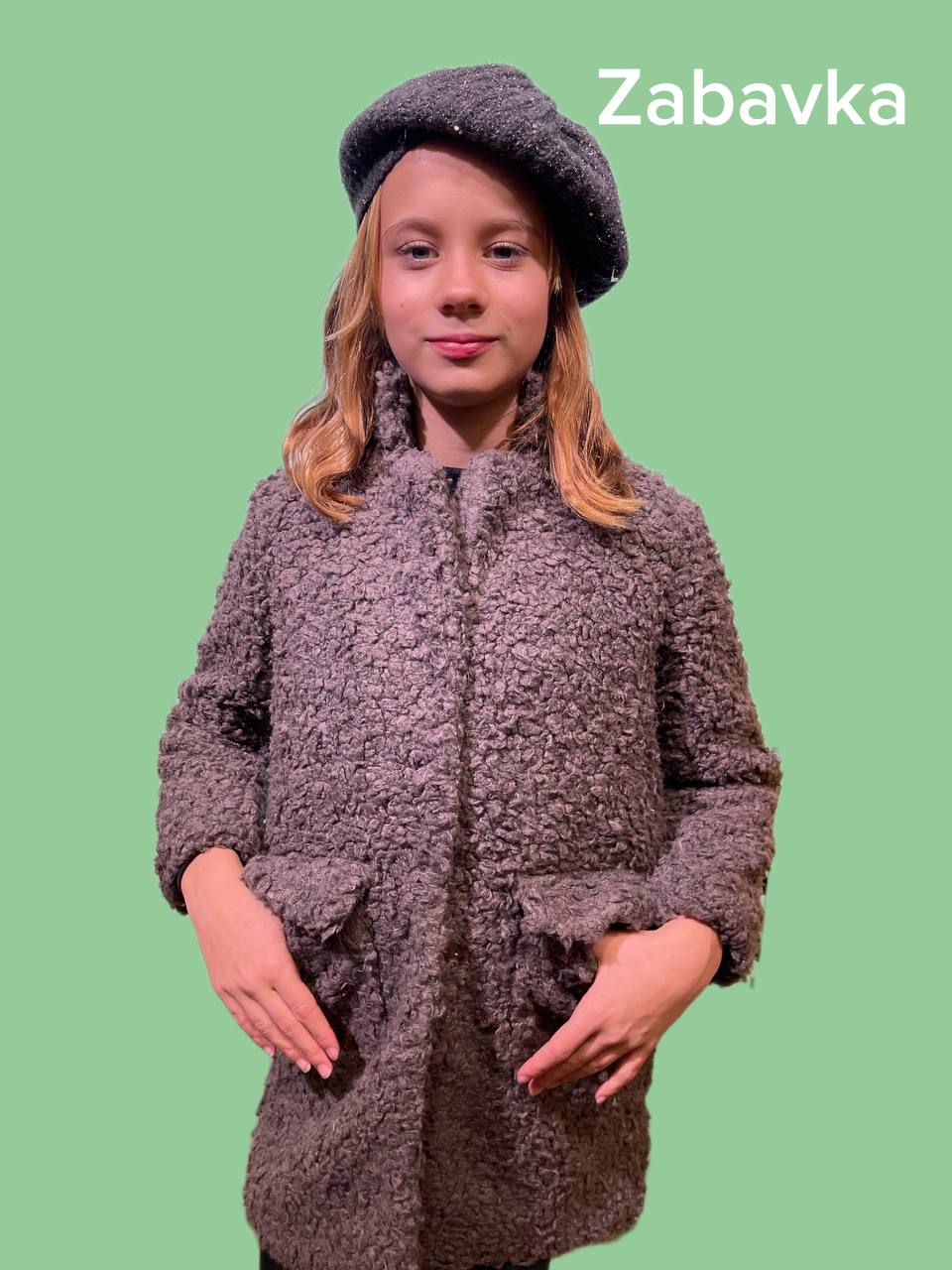 Mädchen Teddy Mantel – Warm & Stylisch – Gr. 104–128 Schoko