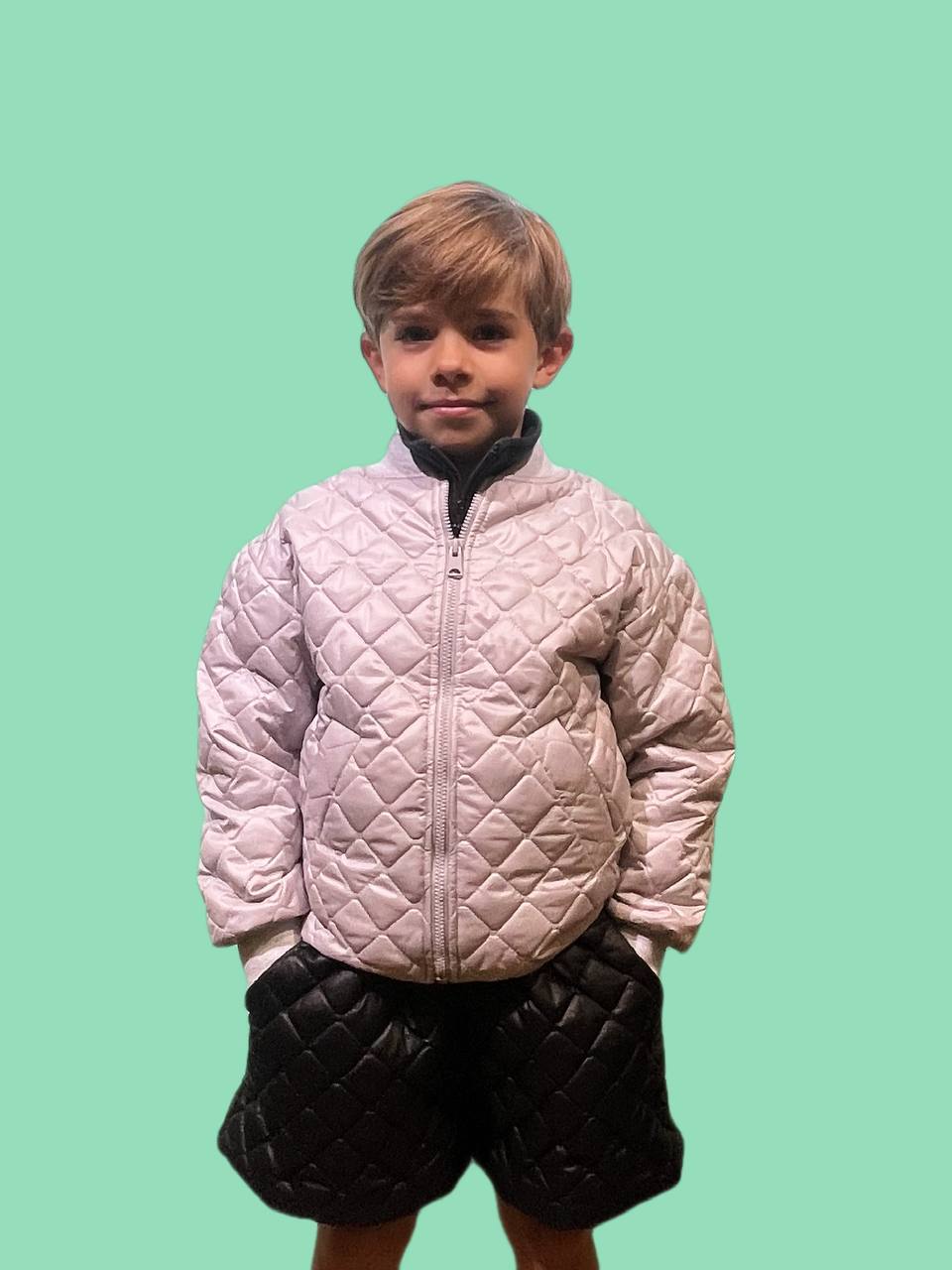 Unisex Steppjacke & Shorts – Leichtes Übergangs-Set – Auch einzeln erhältlich