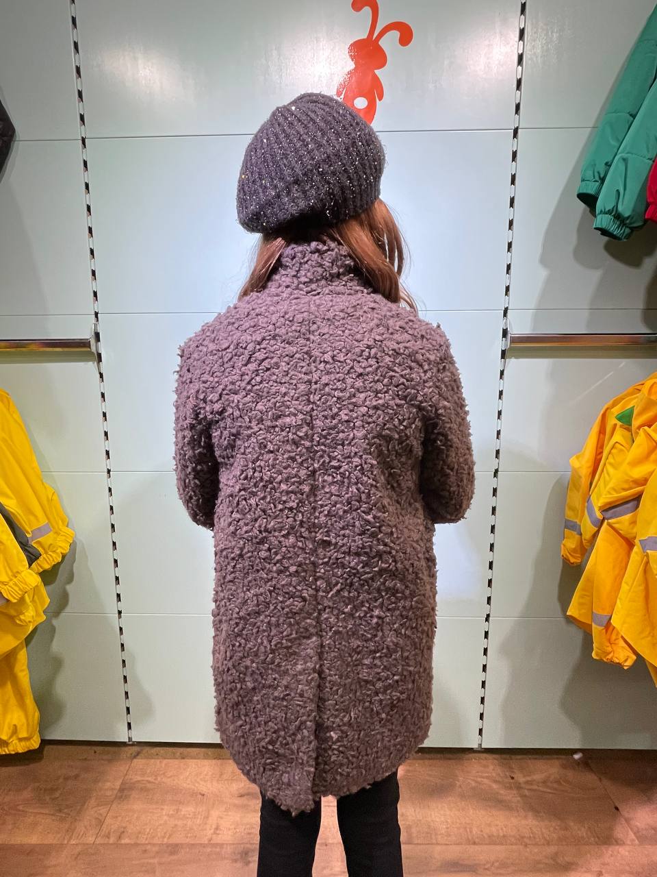 Mädchen Teddy Mantel – Warm & Stylisch – Gr. 104–128 Schoko