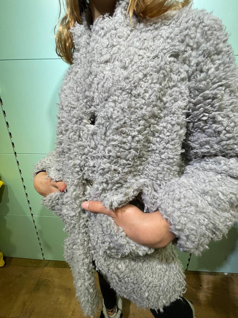 Mädchen Teddy Mantel – Warm & Stylisch – Gr. 104–128