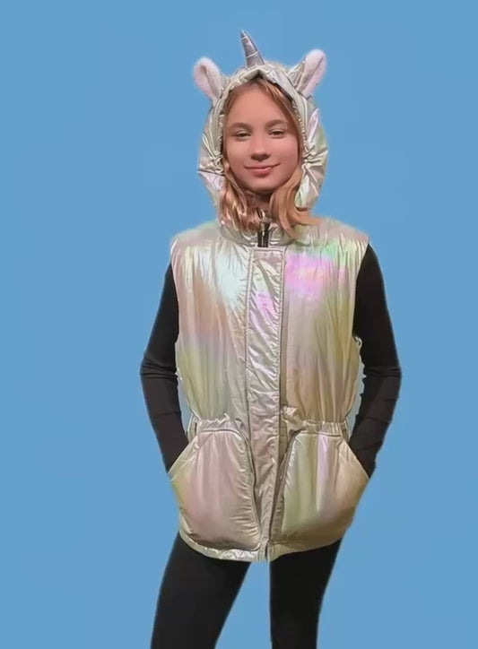 Жилет «Единорог» со светоотражателями, флисовая подкладка